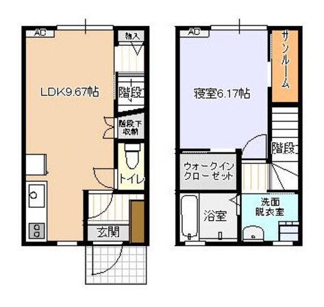 ビオラ上赤江の物件間取画像